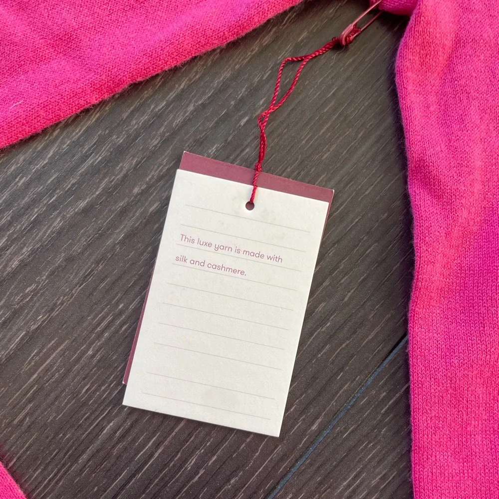 NWT Sunday Best Cashmere and Silk scalloped edge sweater - Picture 4 of 9